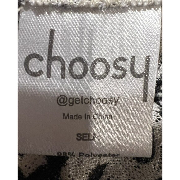 NWT CHOOSY boxy sleeveless tank top in a black and white leopard print Size XS - Picture 6 of 7